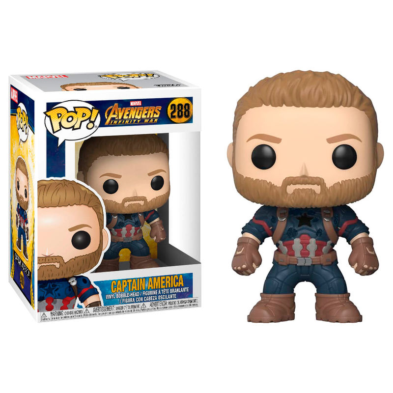 Figura POP! del Capitán América de Marvel Avengers Infinity War