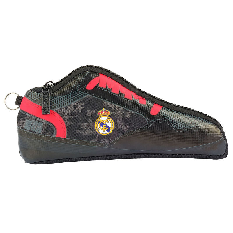 Real Madrid black sneaker-shaped pencil case