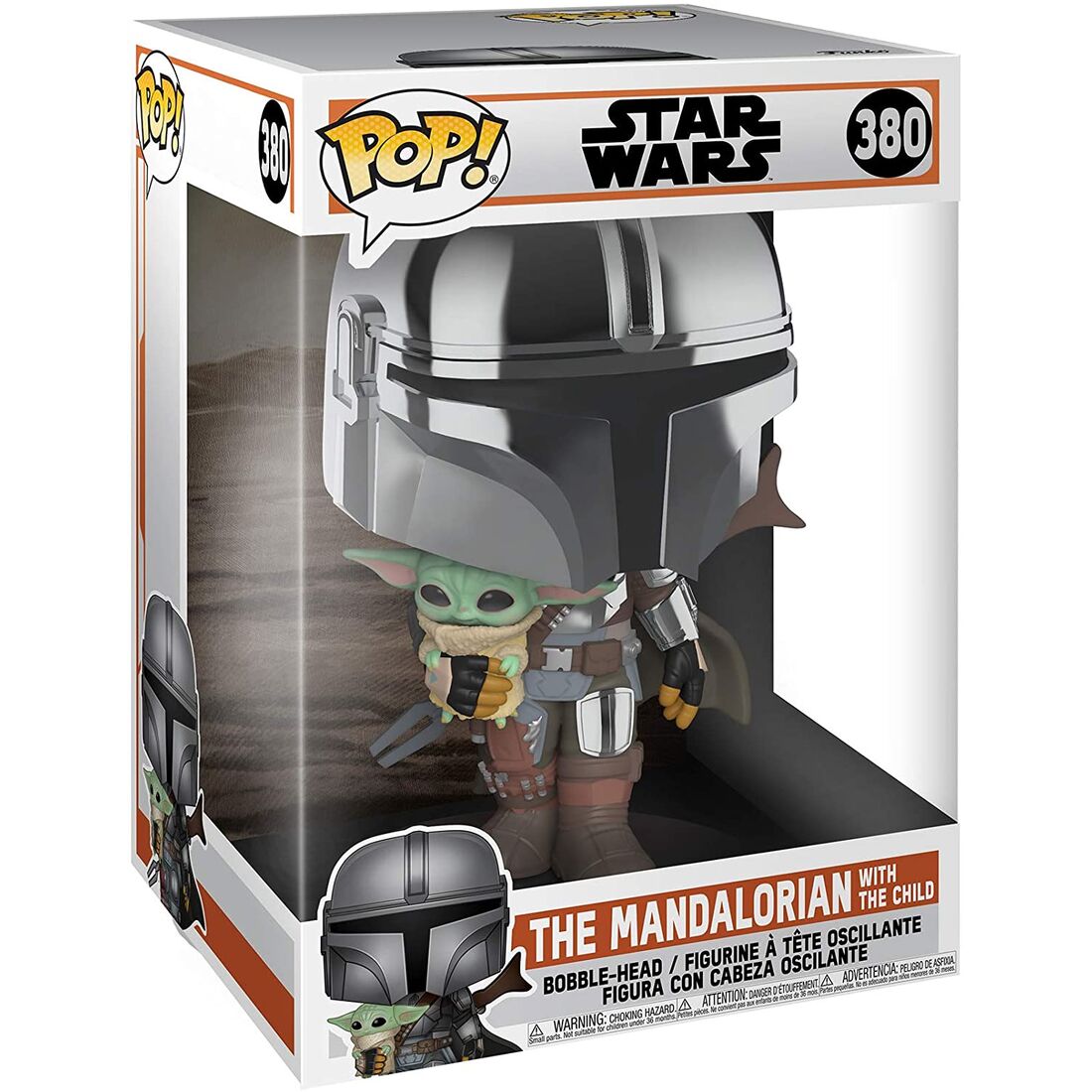 POP Figure Star Wars Mandalorian with The Child Yoda 25cm
