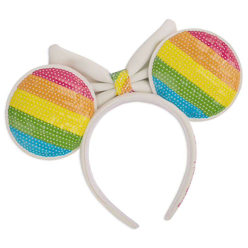 Rainbow Minnie Ears Headband Disney Loungefly