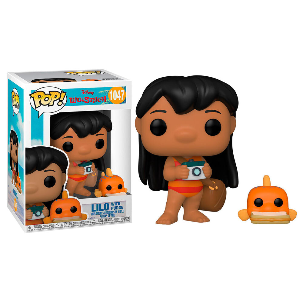 Figura POP! de Disney Lilo &amp; Stitch con Pudge.