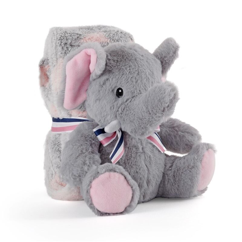 Allie the Elephant Plush Toy and Soft Blanket 22cm