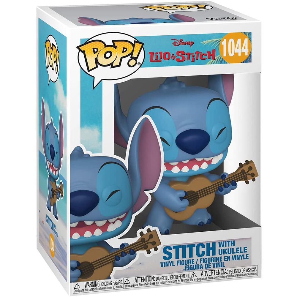 Figura POP! de Lilo y Stitch de Disney - Stitch con ukelele
