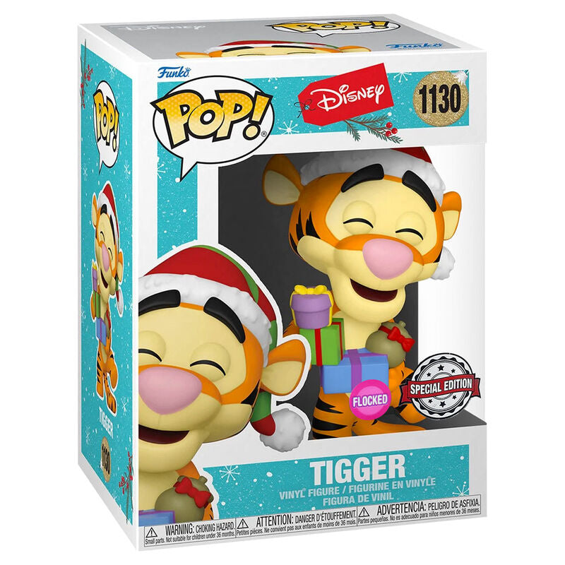 POP Disney Holiday Tigger Flocked Exclusive Figure