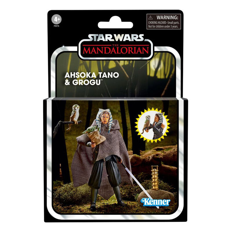 Ahsoka Tano and Grogu Star Wars The Vintage Collection Figure 10 cm