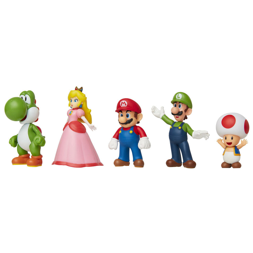Conjunto 5 figuras Super Mario Nintendo 6cm