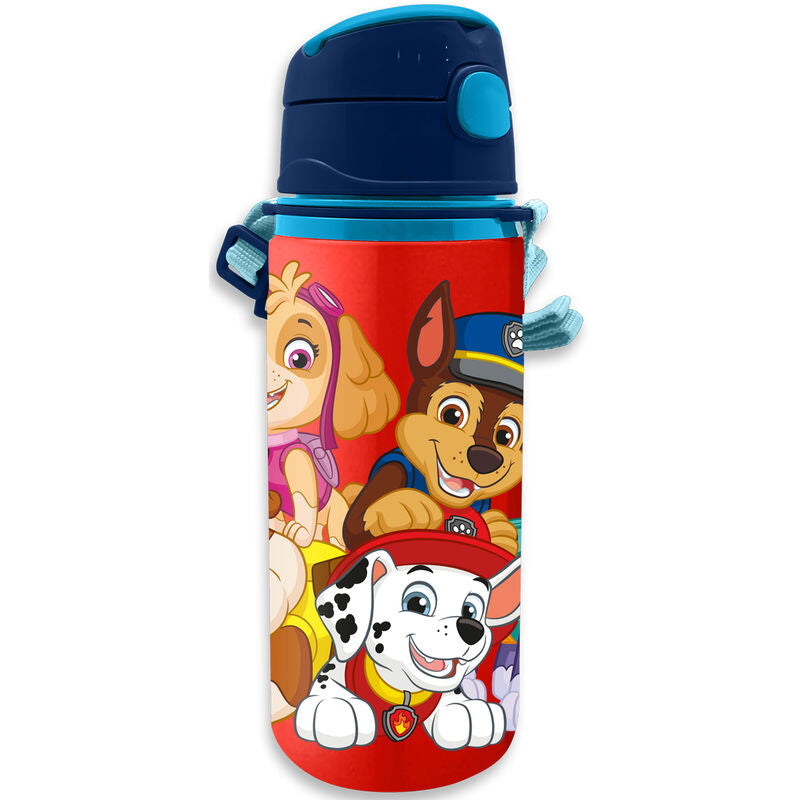 Garrafa de água em alumínio da Patrulha Pata 600ml