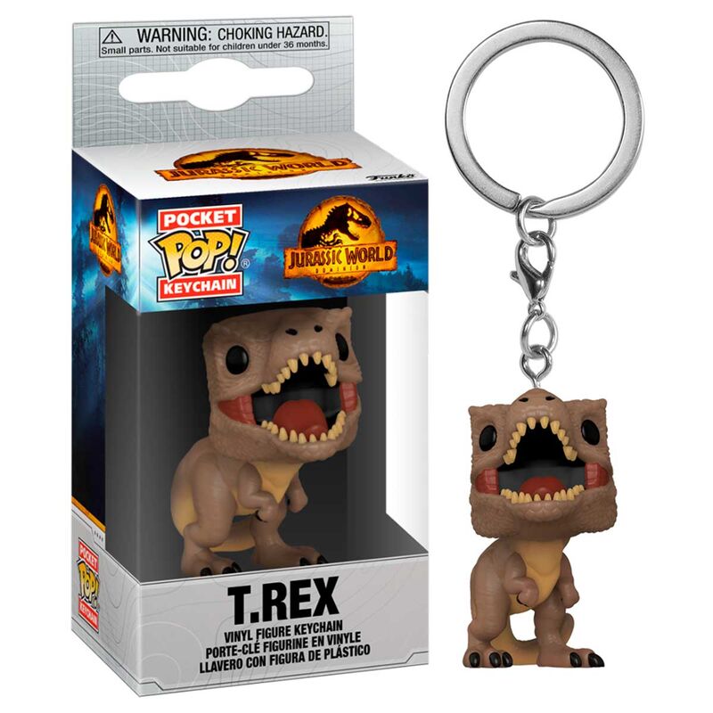 Porta-chaves Pocket POP Jurassic World 3 T-Rex