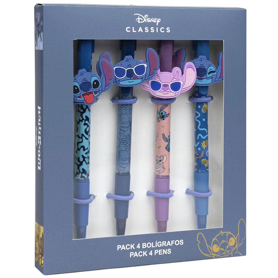 Set of 4 Disney Stitch Pens