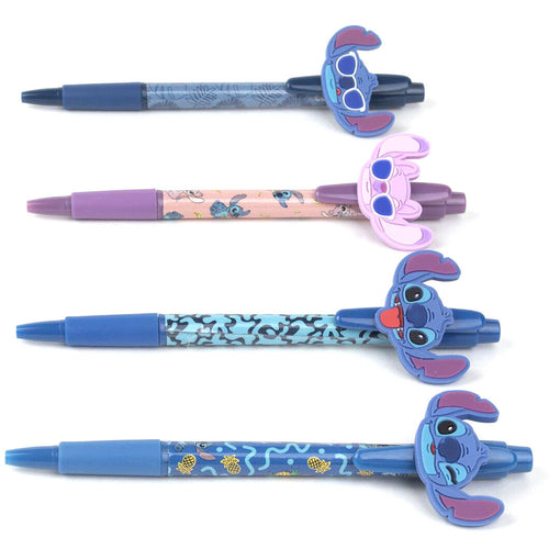 Set de 4 bolígrafos Stitch Disney