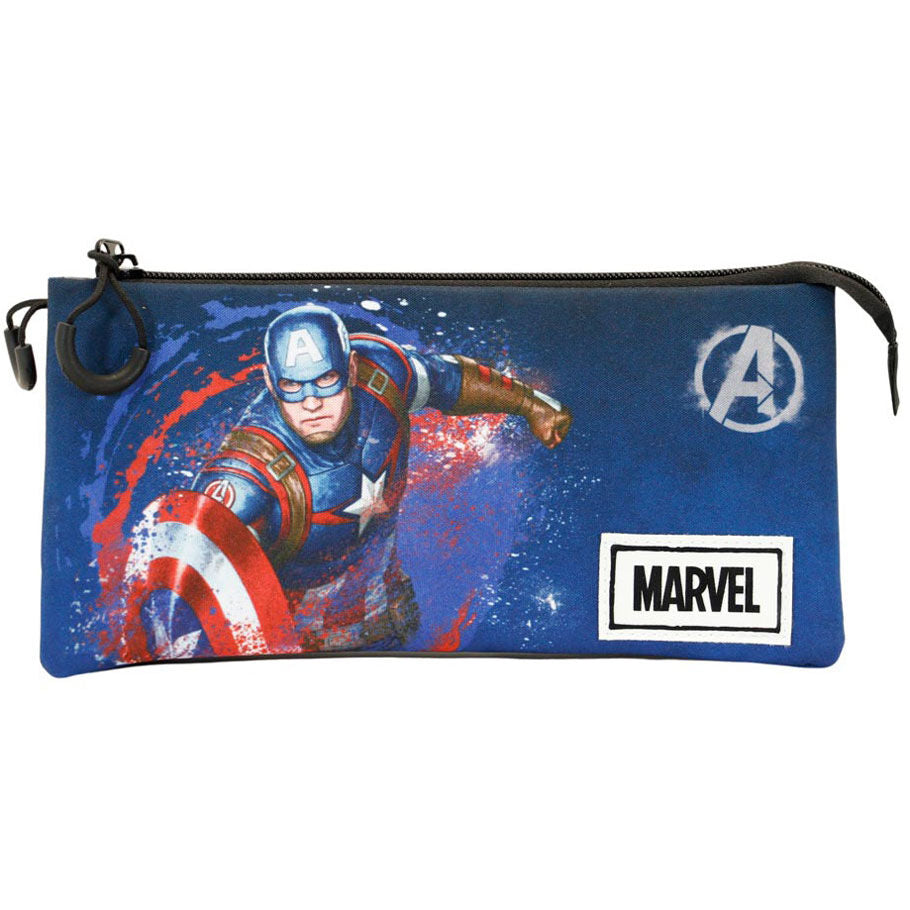 Estuche triple Full Capitán América Marvel