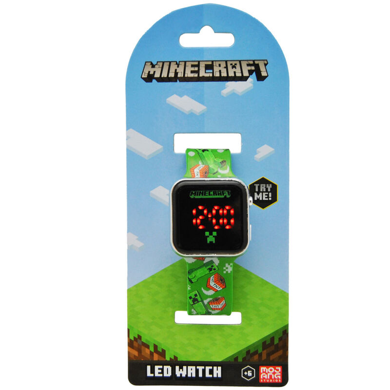 Relógio LED Minecraft