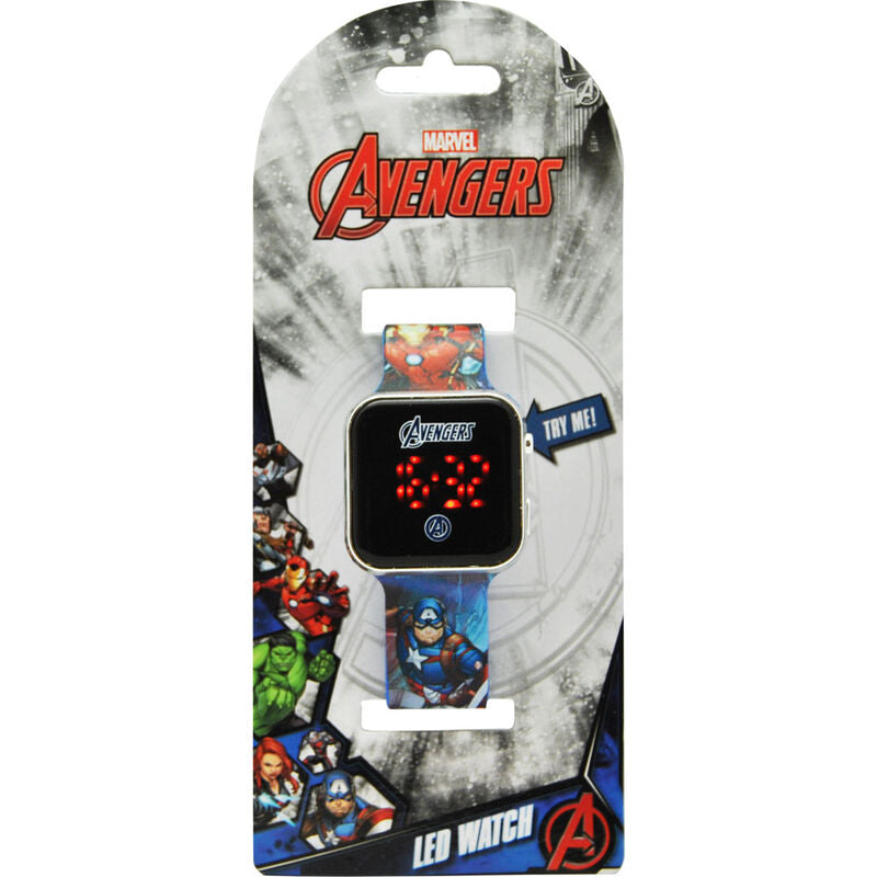 Relógio LED Avengers Marvel