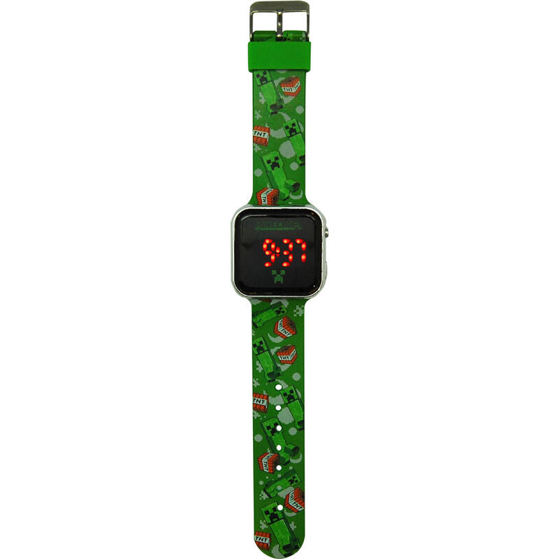 Relógio LED Minecraft