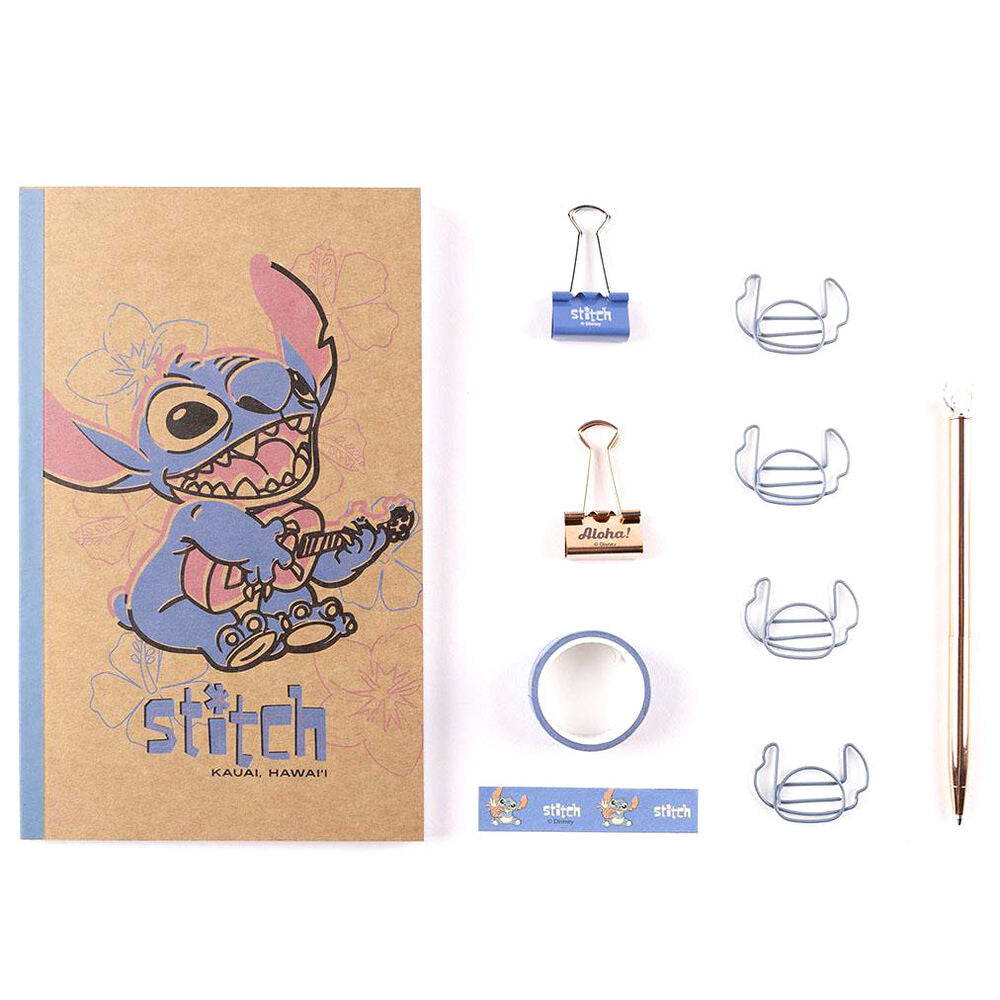 Juego de papelería Stitch Disney
