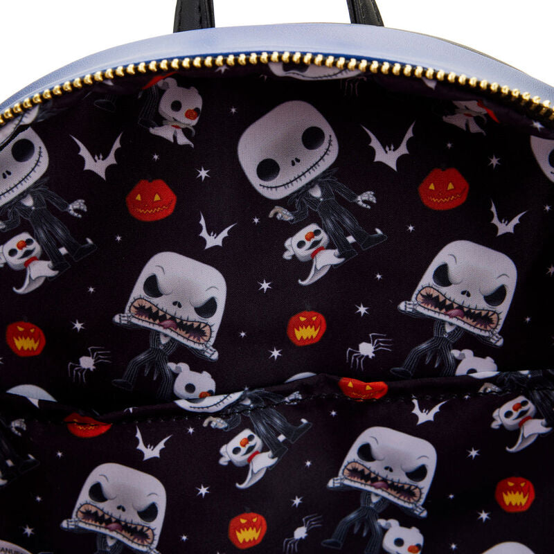 Mochila Jack Skellington, O Estranho Mundo de Jack Disney Loungefly 30cm