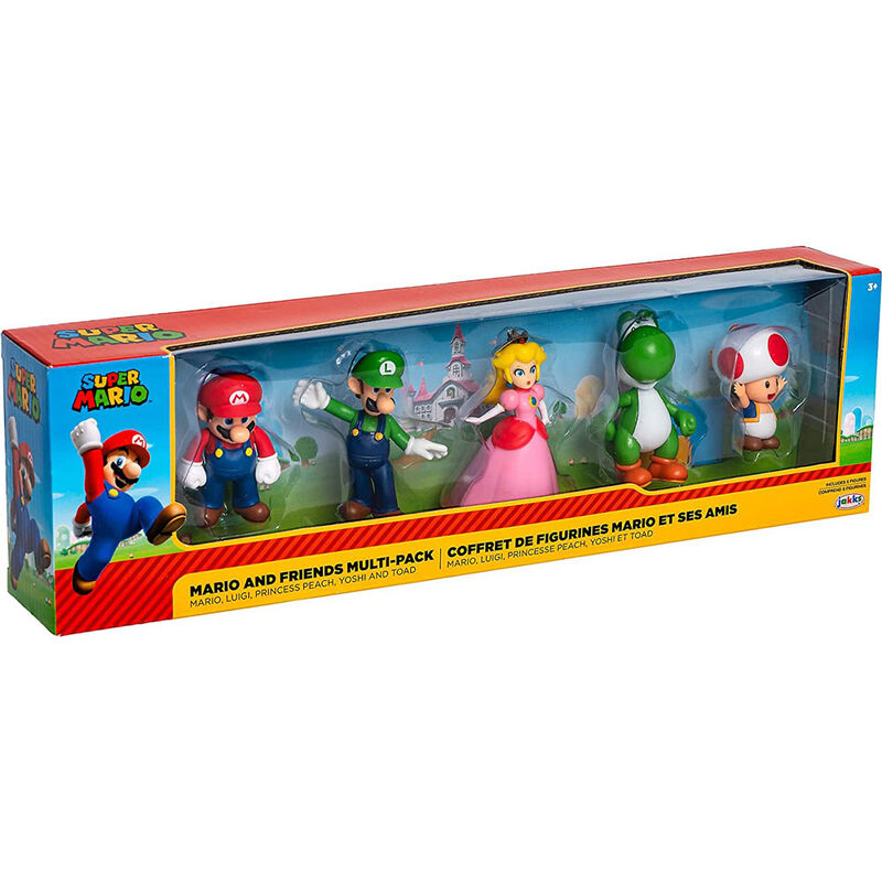 Conjunto 5 figuras Super Mario Nintendo 6cm