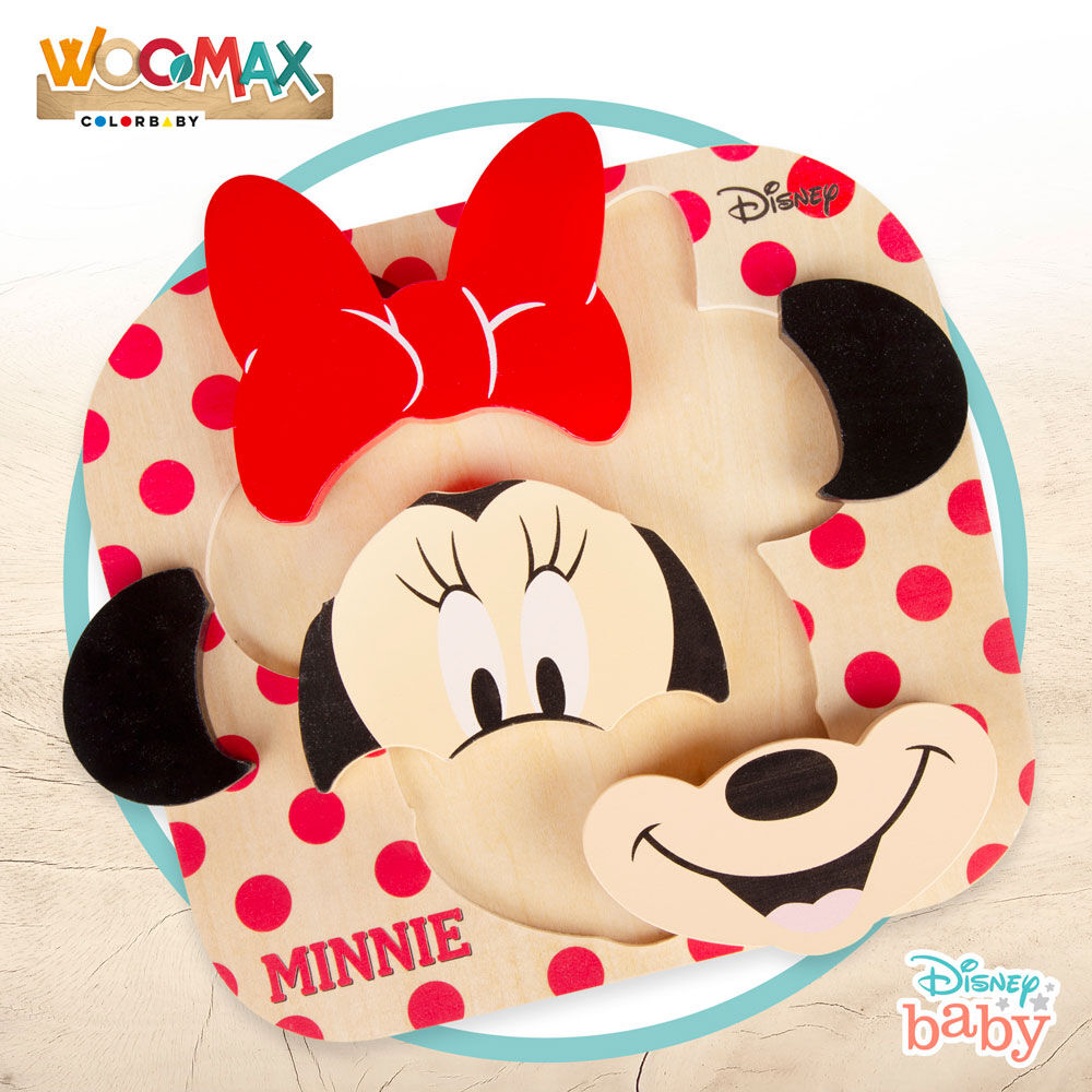 Puzzle de madeira da Minnie Mouse
