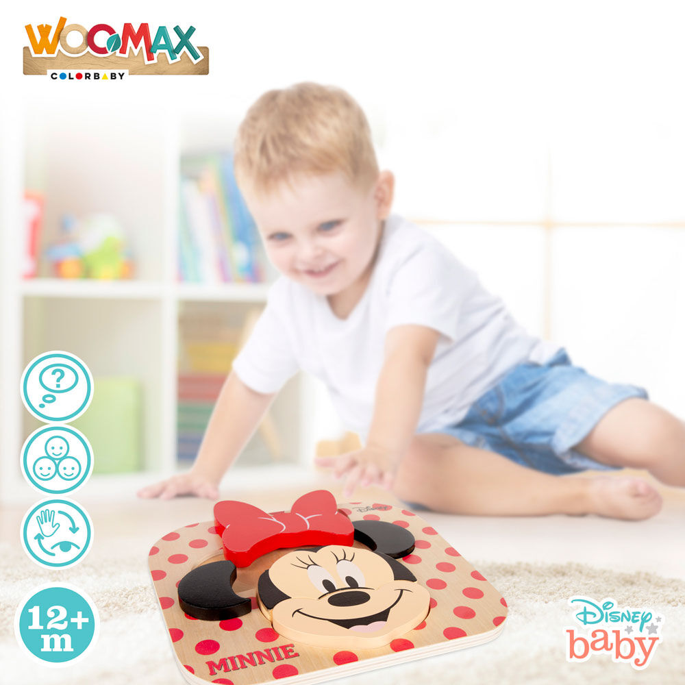 Puzzle de madeira da Minnie Mouse