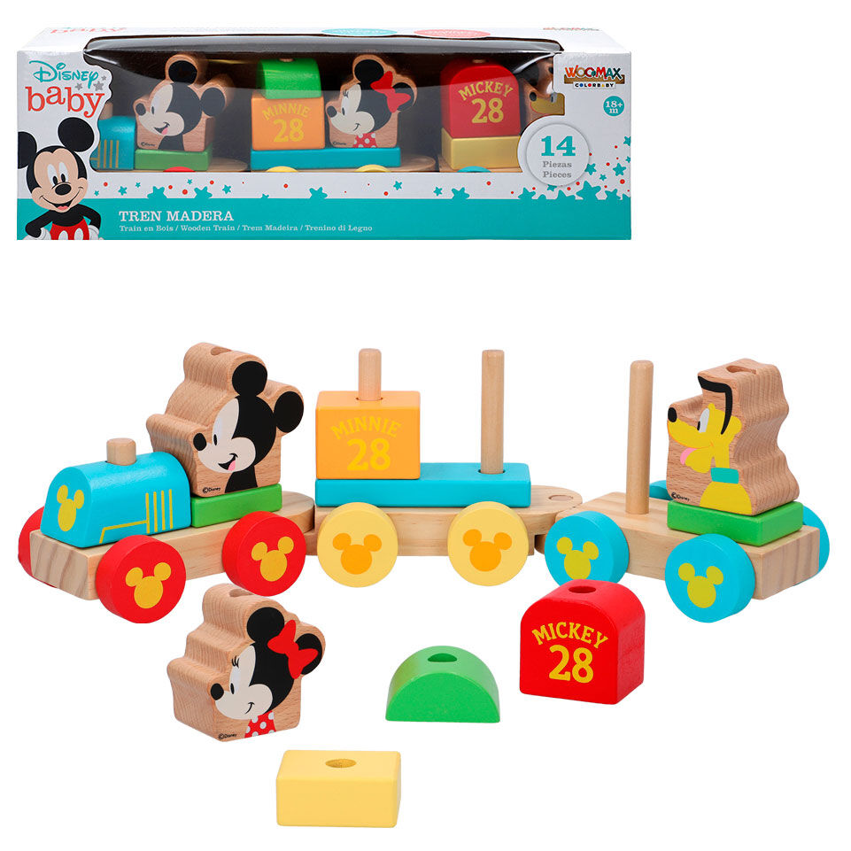 Comboio de madeira Baby Disney