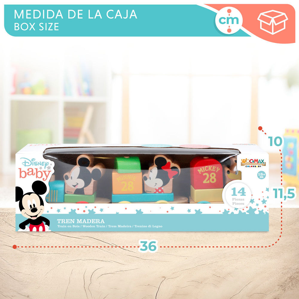 Comboio de madeira Baby Disney