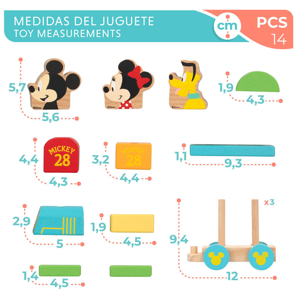Comboio de madeira Baby Disney
