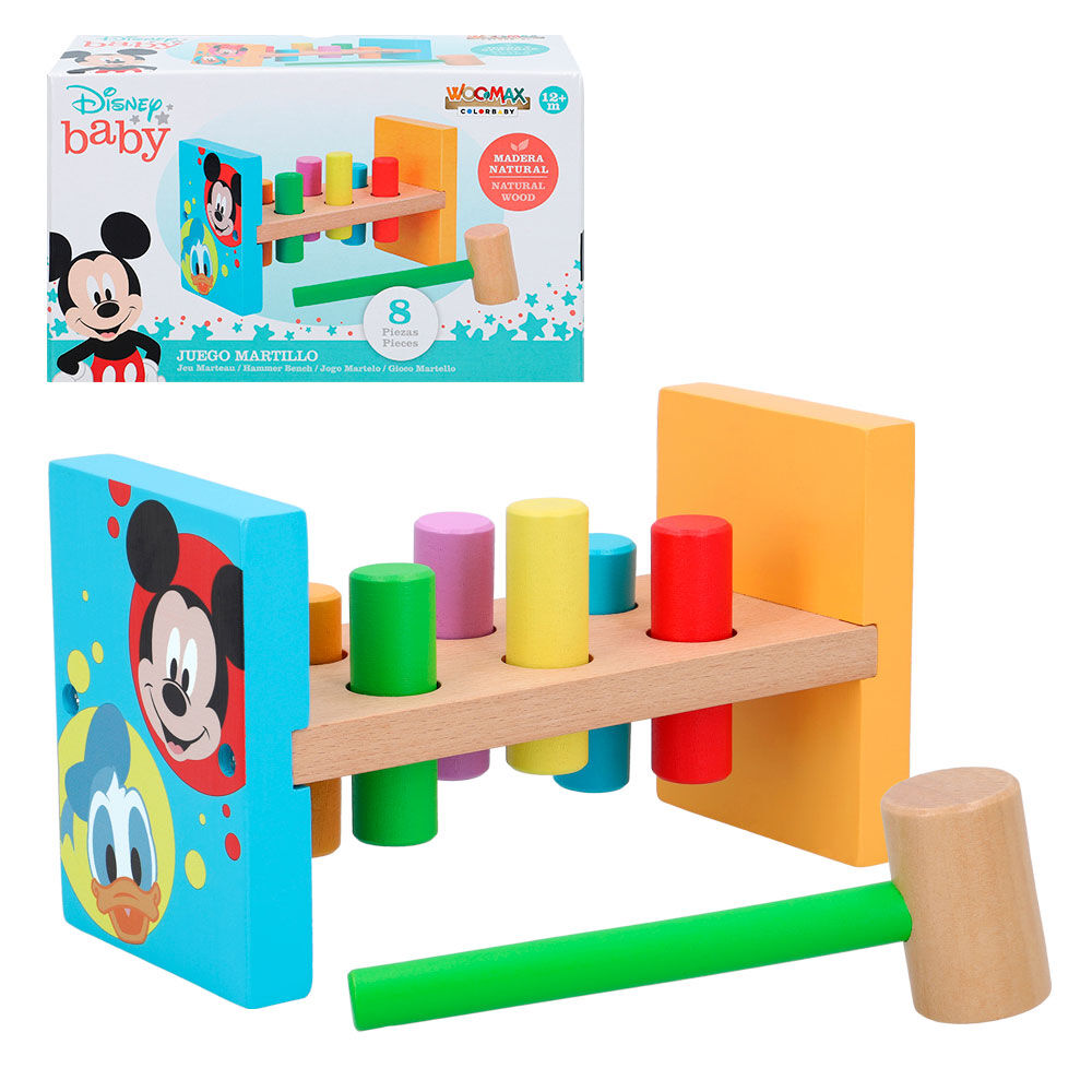 Jogo Martelo de Madeira Baby Disney