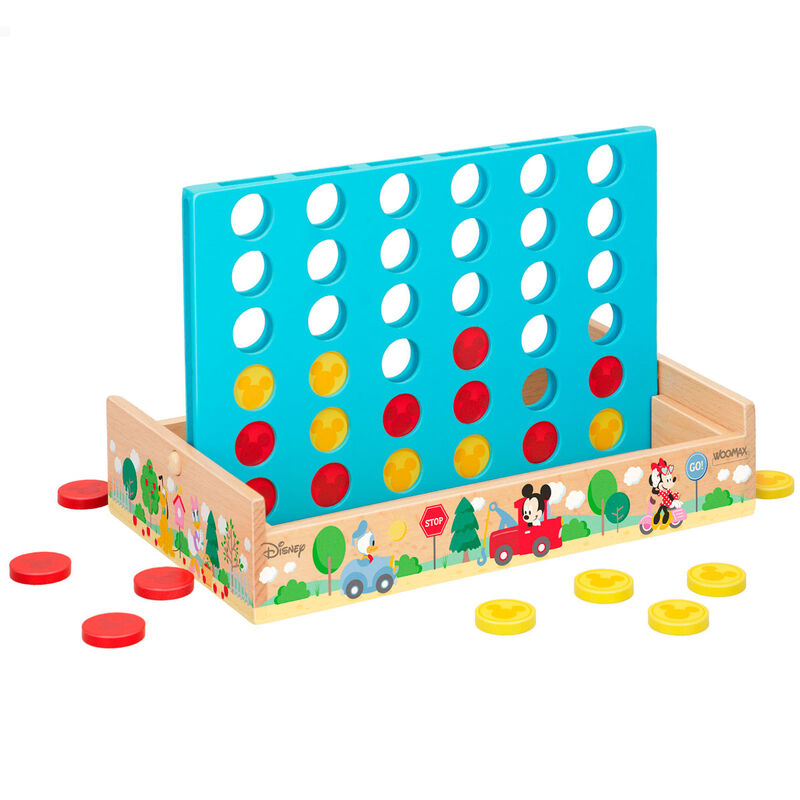 Jogo de madeira Connect Four do Mickey Mouse da Disney