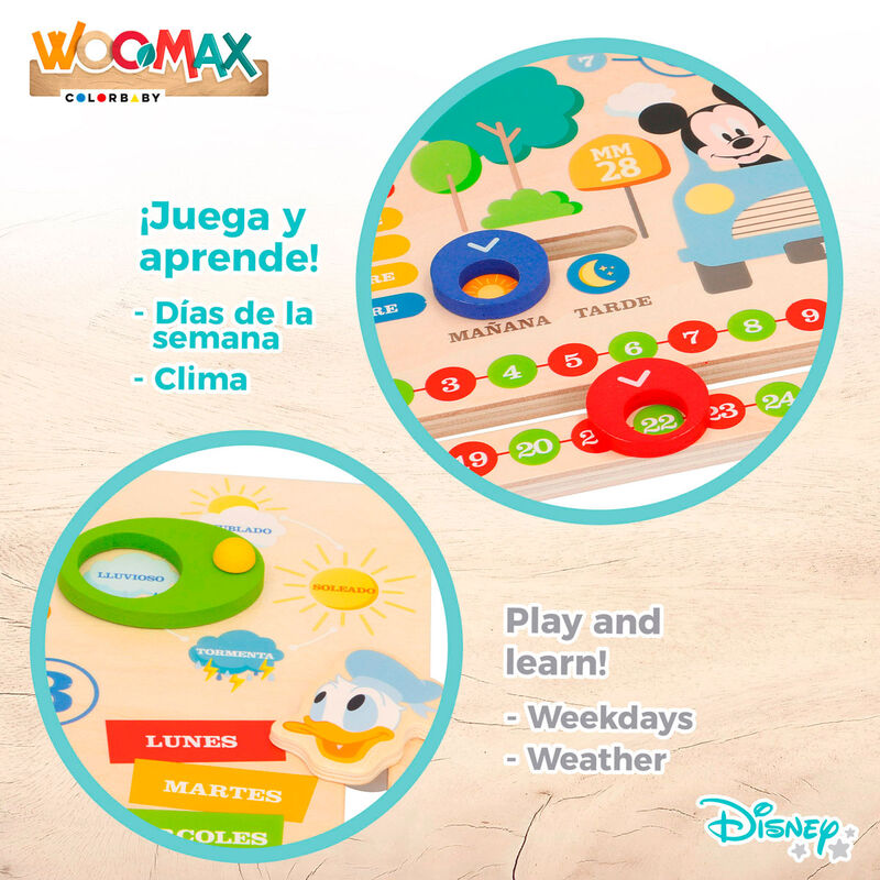 Jogo educativo do calendário da Disney
