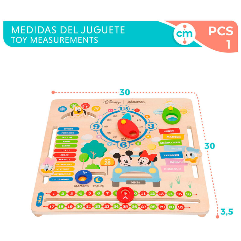 Juego educativo del calendario de Disney