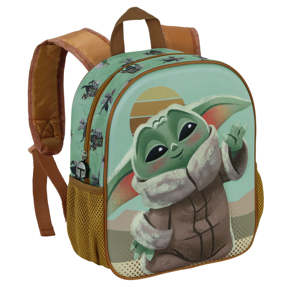 3D Say Hi Grogu The Mandalorian Star Wars Backpack 31cm
