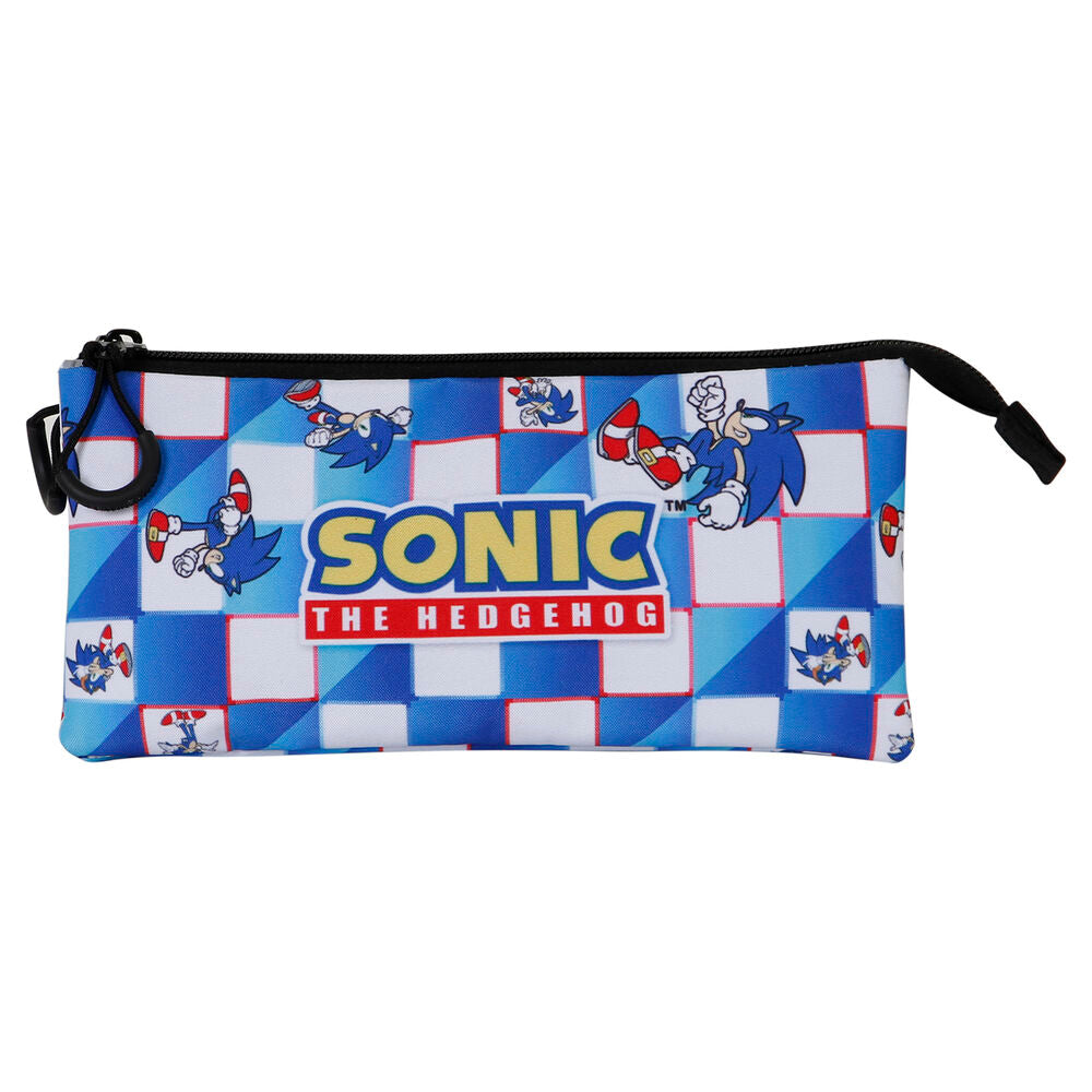 Estojo triplo Blue Lay Sonic The Hedgehog