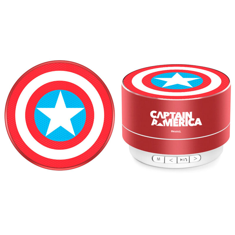 Coluna de Som Portátil Sem Fios Capitão America