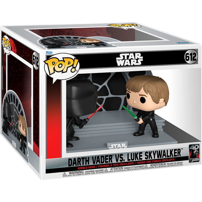 Figura POP Star Wars 40.º Darth Vader VS Luke Skywalker