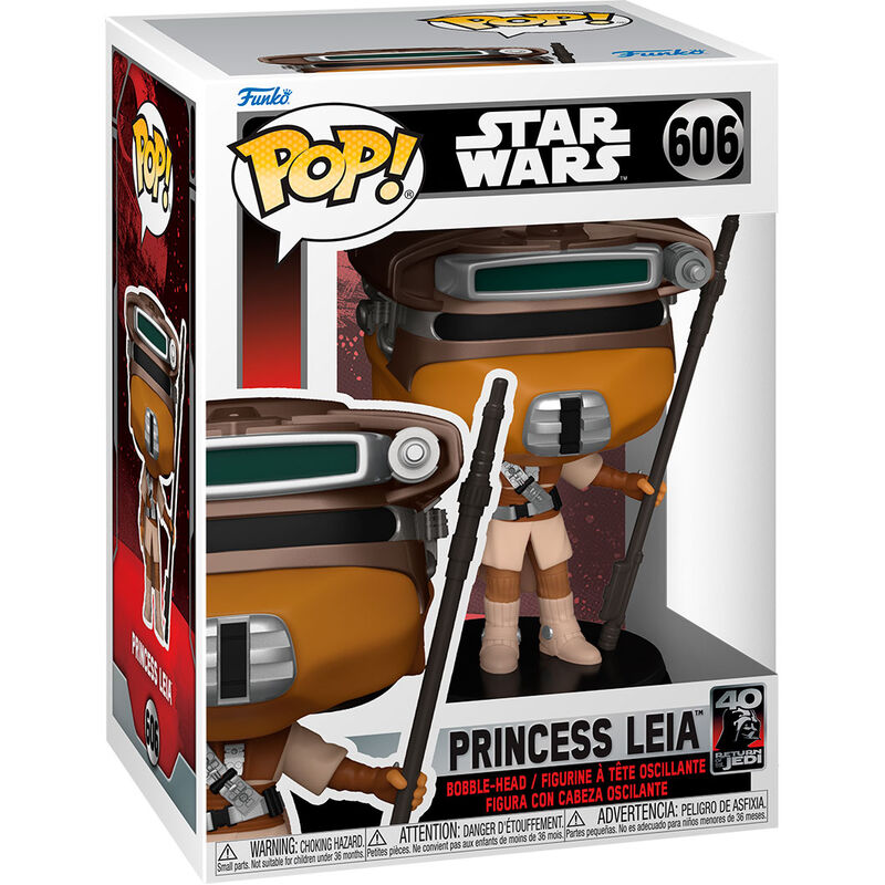 Figura POP de la Princesa Leia del 40.º aniversario de Star Wars