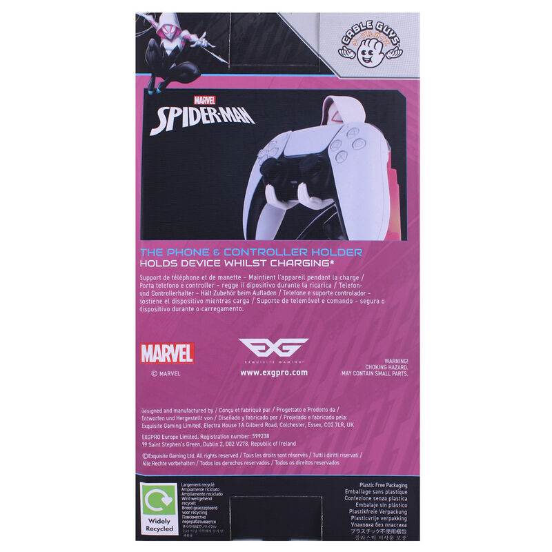 Cable Guy Suporte Spider Gwen Spiderman Marvel 20cm
