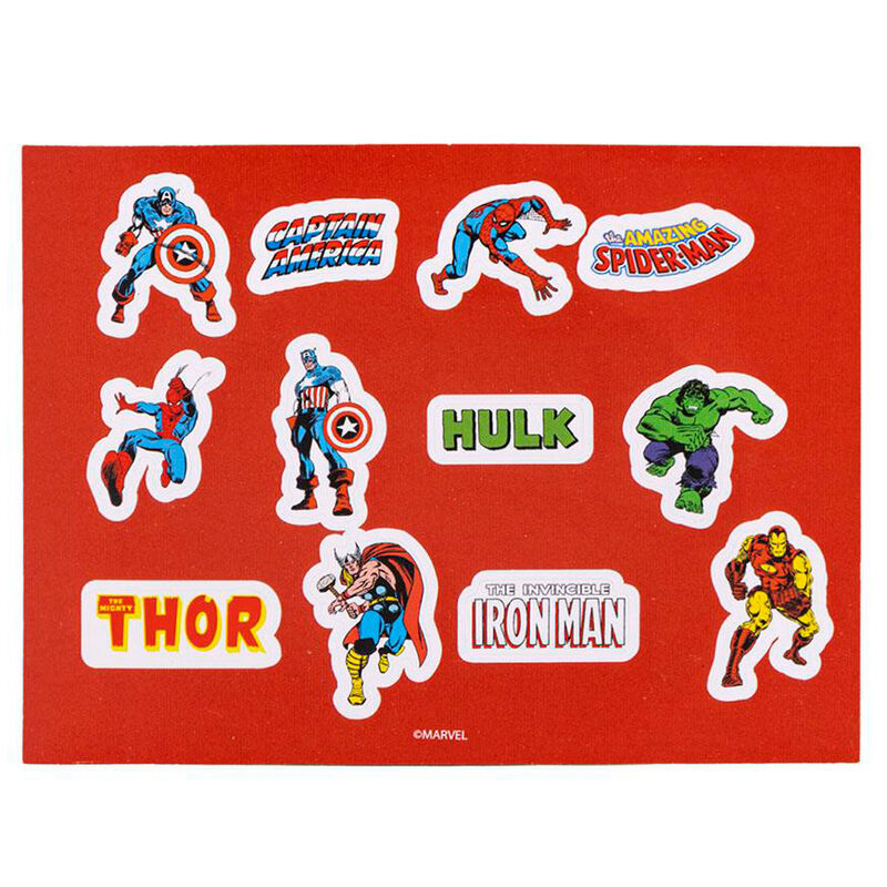 Conjunto de papelaria para colorir Avengers Marvel