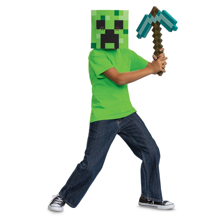Máscara Minecraft + Picareta