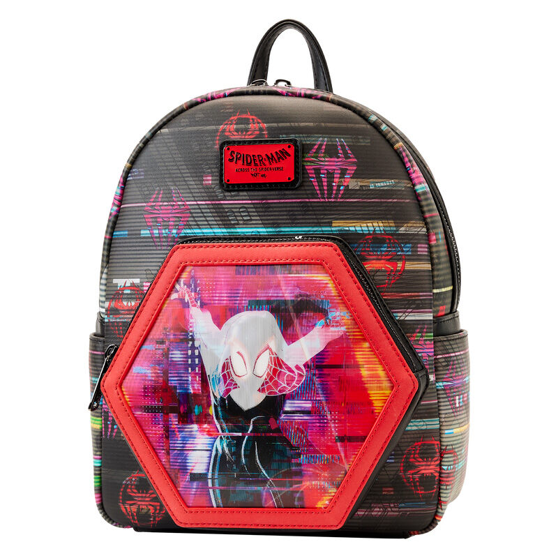 Mochila lenticular Crossing the Multiverse Spiderman Marvel Loungefly 27cm