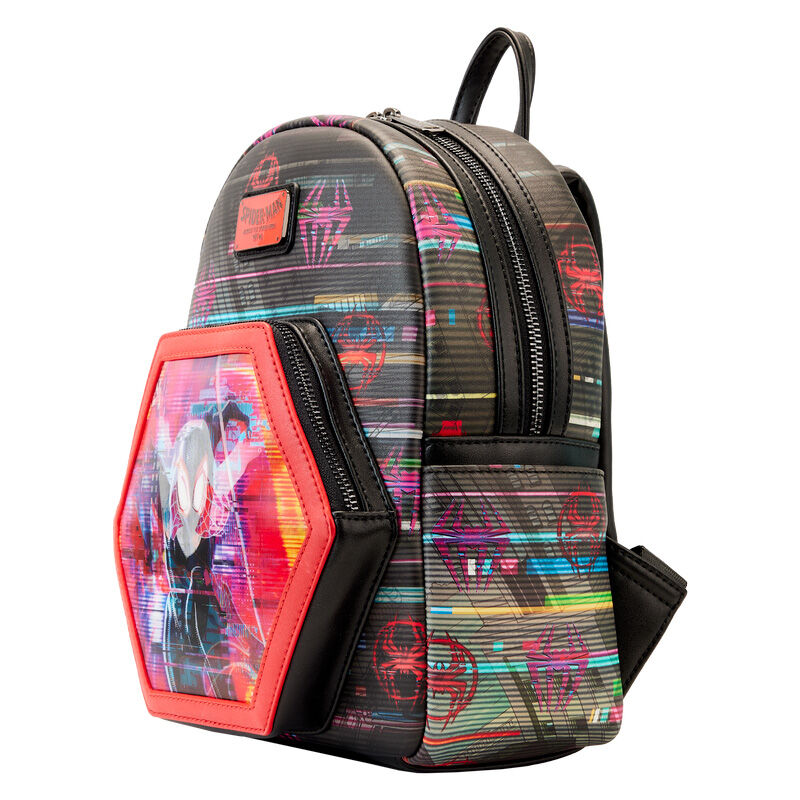 Mochila lenticular Crossing the Multiverse Spiderman Marvel Loungefly 27cm