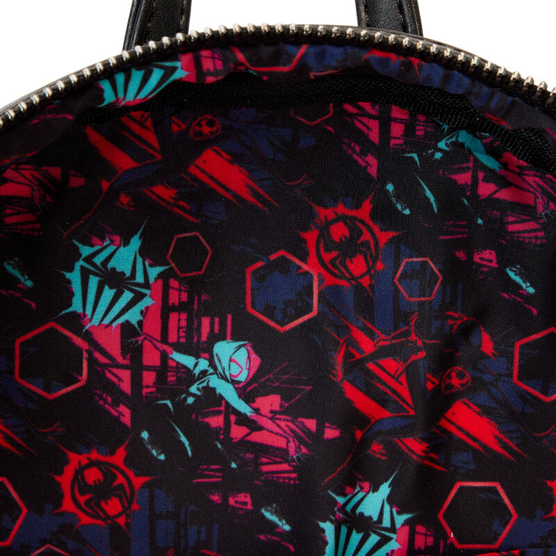 Mochila lenticular Crossing the Multiverse Spiderman Marvel Loungefly 27cm