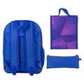 Mochila + estuche escolar + bolsa de merienda Sonic Prime 42cm