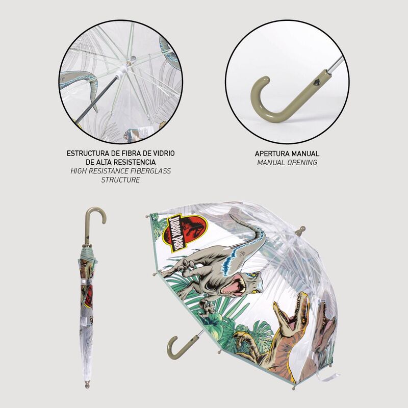 Guarda-chuva manual Jurassic Park Bubble 45cm