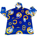 Poncho Sonic the Hedgehog coral tamanho infantil