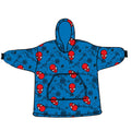 Poncho Spiderman coral tamanho infantil