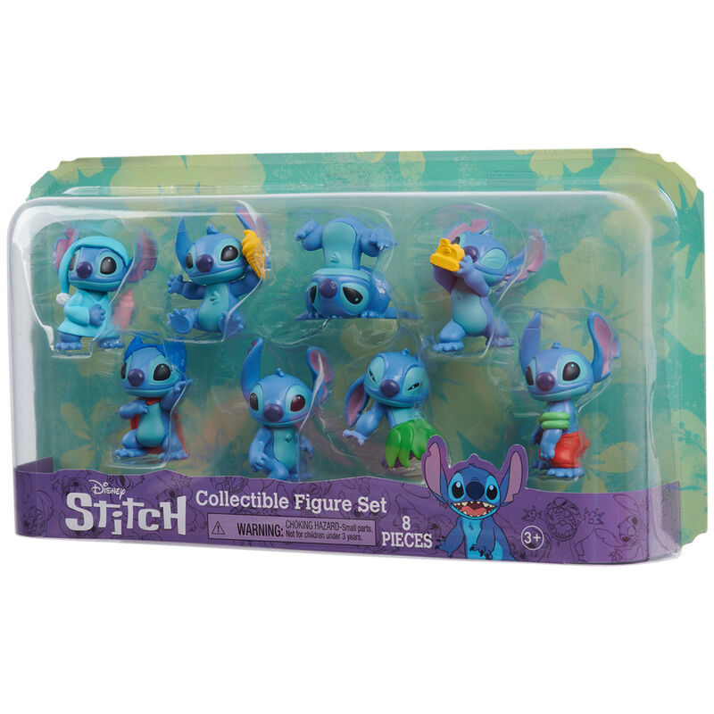 Conjunto 8 figuras Stitch Disney 5cm