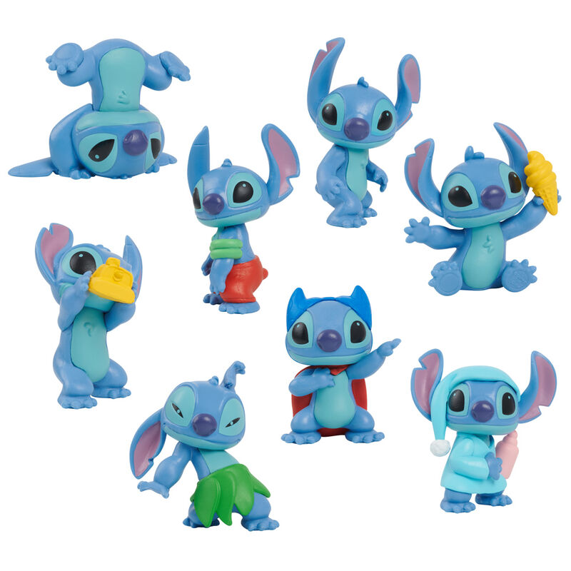 Conjunto 8 figuras Stitch Disney 5cm