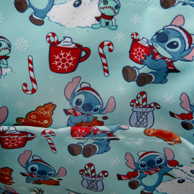 Bolsa glitter Holiday Stitch Disney Loungefly