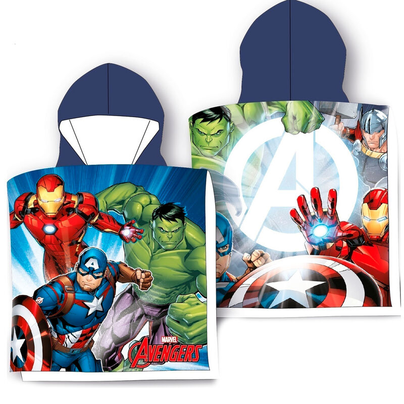 Poncho toalha Avengers Marvel algodão
