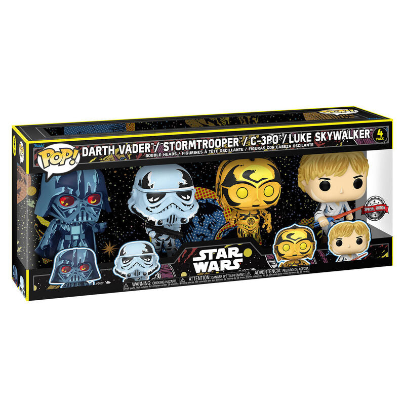 Conjunto 4 figuras POP Star Wars Exclusive